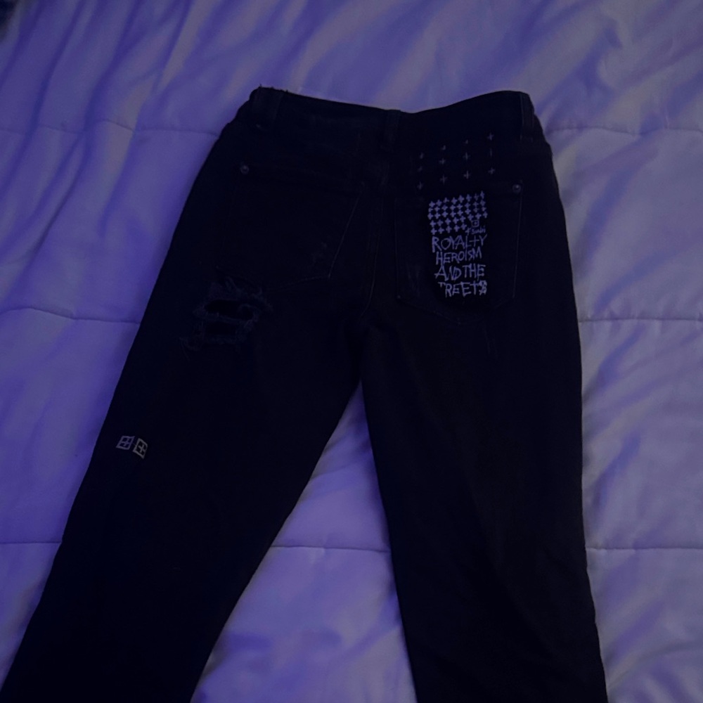 Ksubi Black Straight Leg Jeans